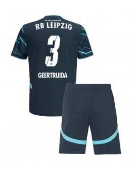 Detské Futbalové oblečenie RB Leipzig Lutsharel Geertruida #3 2024-25 Krátky Rukáv - Tretina (+ trenírky)